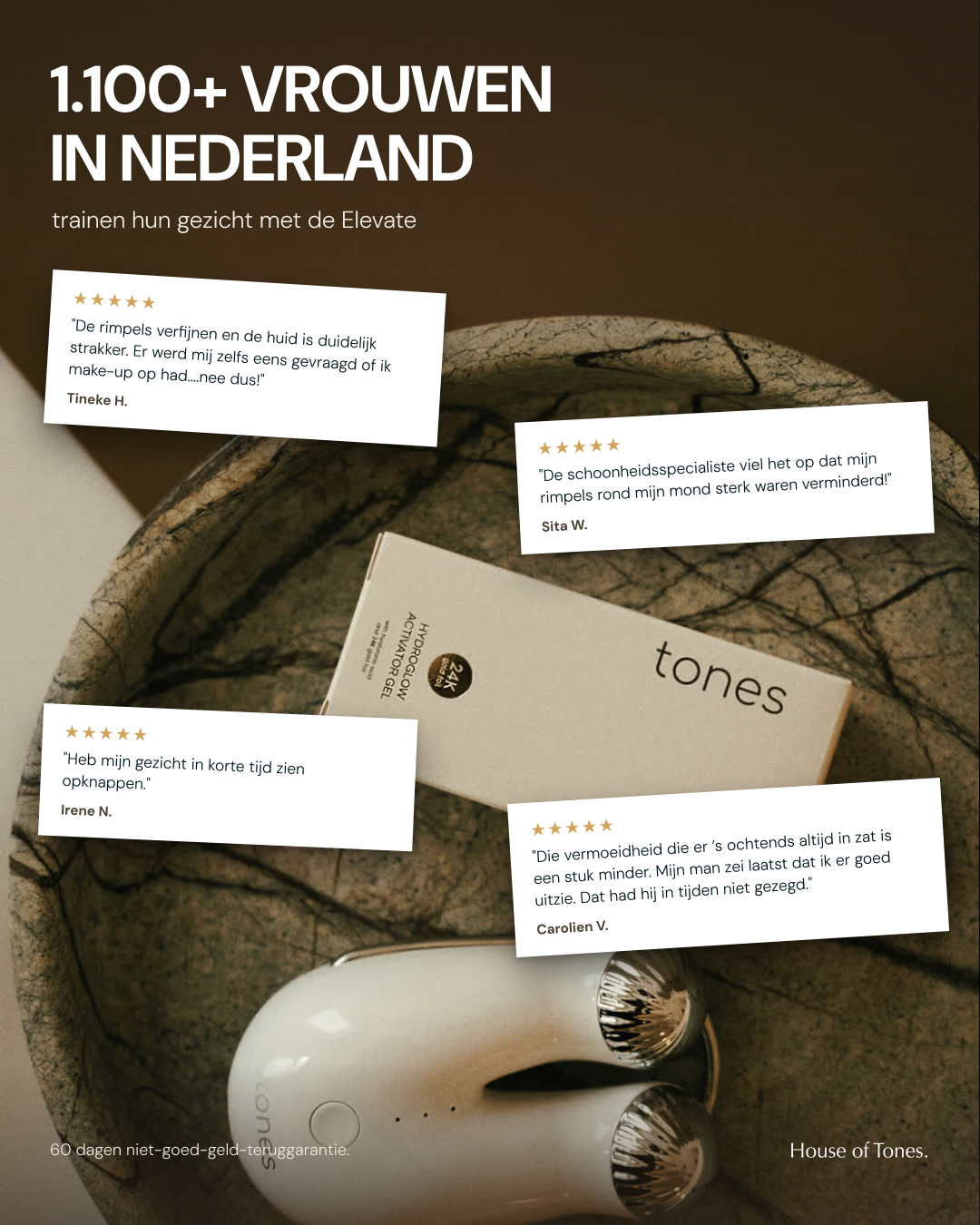 House of Tones advertentie, proof, staand formaat