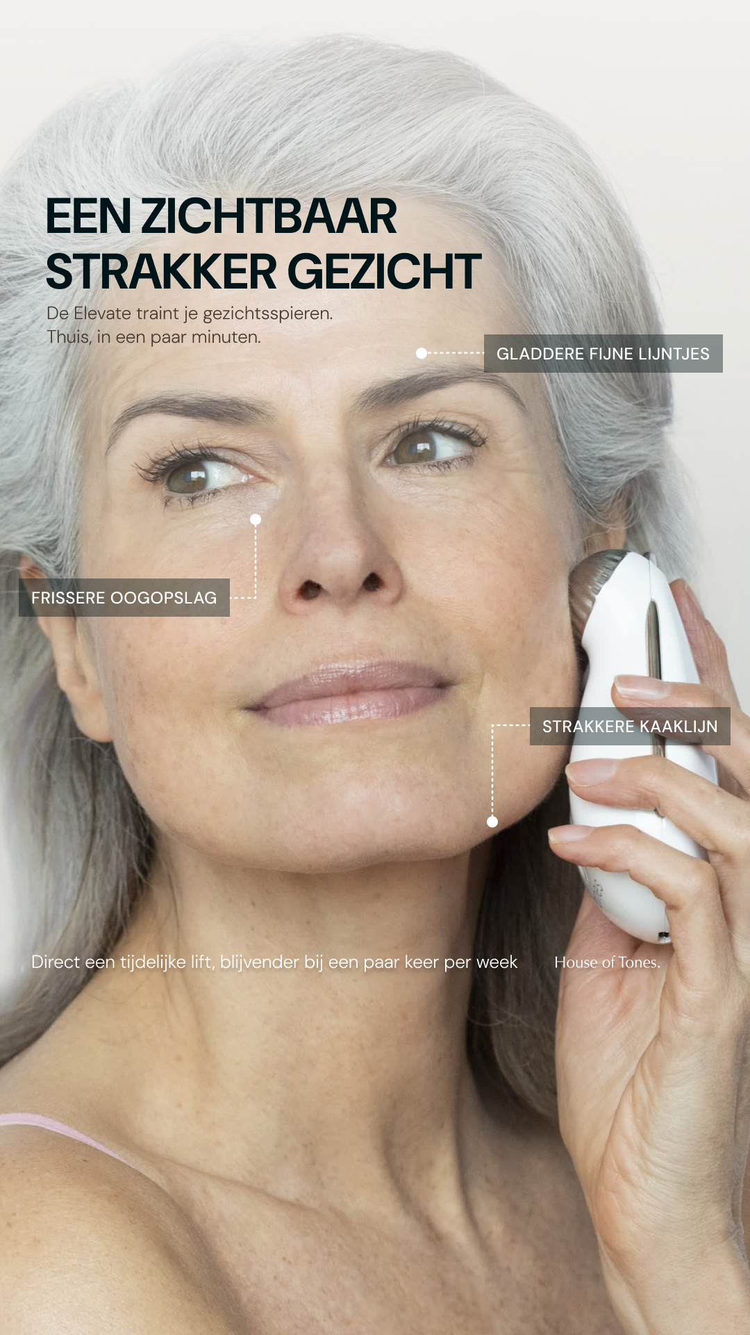 House of Tones advertentie, treatment zone, verticaal storyformaat