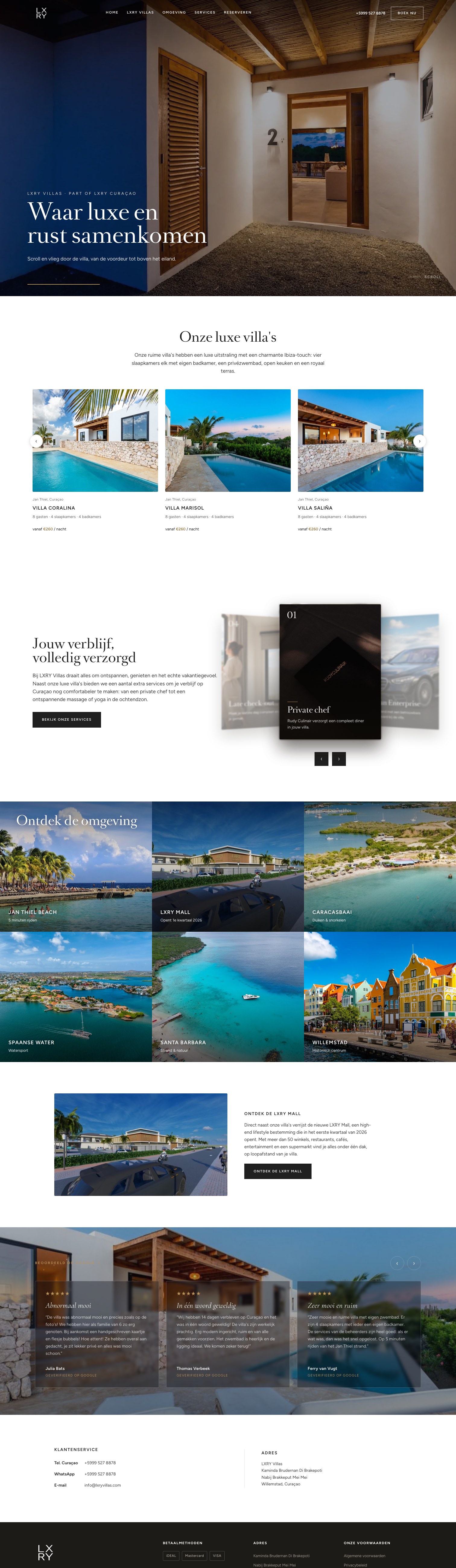 De nieuwe homepage